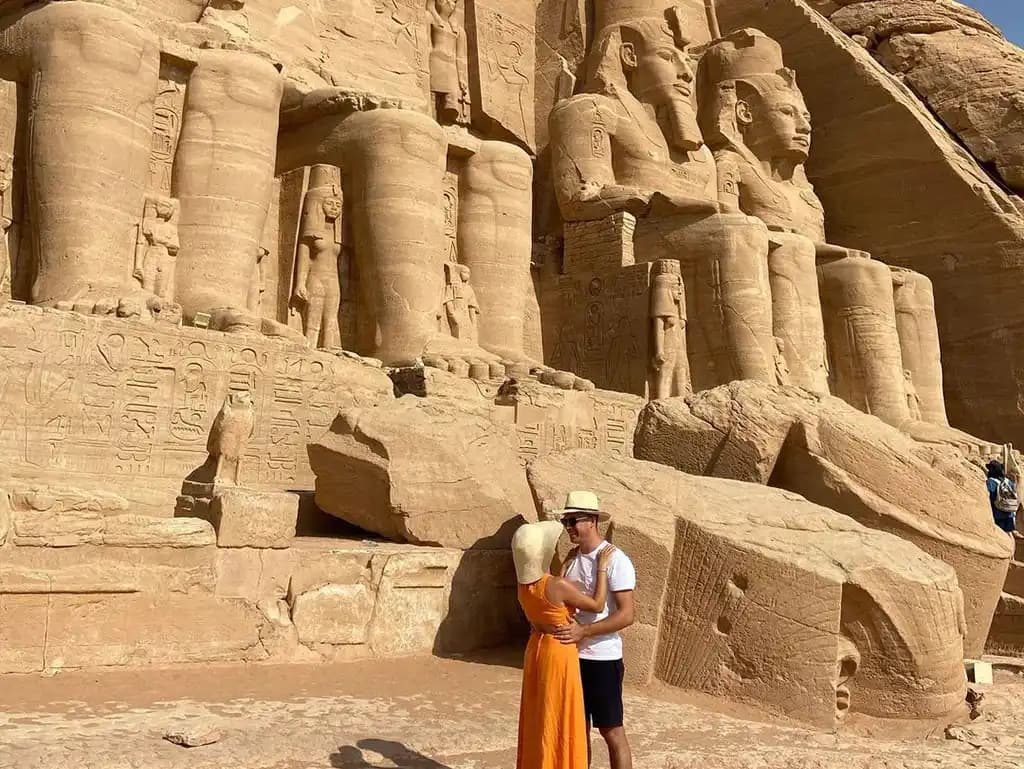 A couple in Luxor Egypt A couple in Luxor Egypt