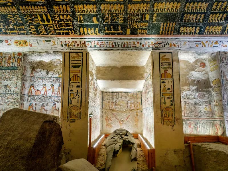 Tumba de Ramsés V y VI en el Valle de los Reyes, Luxor. Tumba de Ramsés V y VI en el Valle de los Reyes, Luxor.