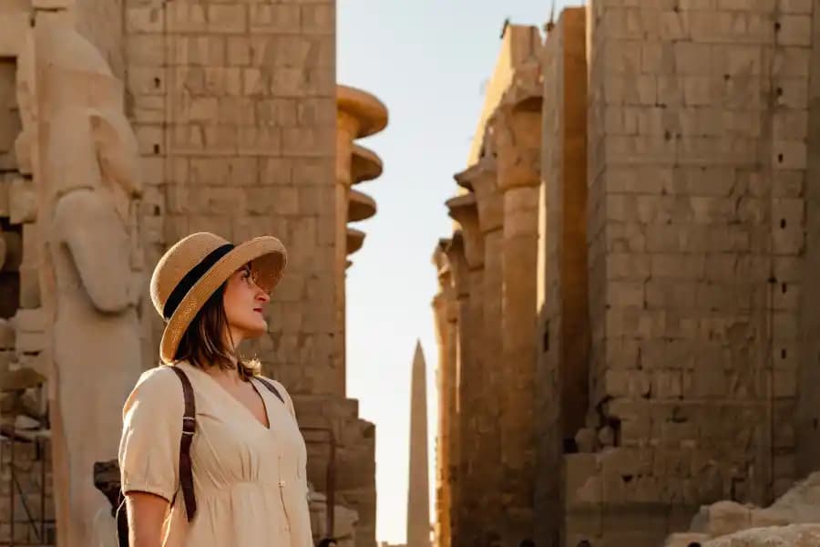 A tourist in Luxor A tourist in Luxor